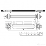 Рычаг RIDEX 1437663906 QVZAN 7 273c0486 - Изображение 2