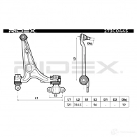 Рычаг RIDEX M38D 3LZ 1437667161 273c0445 - Изображение 2