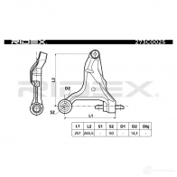 Рычаг RIDEX 1437666370 273c0025 U9 SXUK - Изображение 9