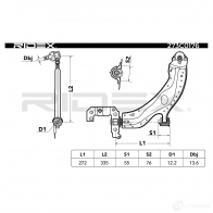 Рычаг RIDEX 1437665024 K 83IMC 273c0176 - Изображение 2