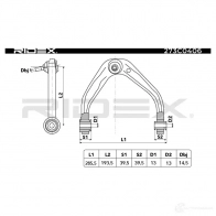 Рычаг RIDEX 273c0406 1437666661 M 44L9 - Изображение 3