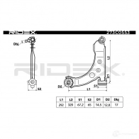 Рычаг RIDEX L ZR1QBE 273c0553 1437700108 - Изображение 3