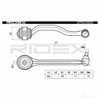 Рычаг RIDEX 1437667412 C9 9O4UY 273c0021 - Изображение 3