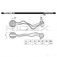 Рычаг RIDEX B ZBQTF 273c0075 1437664521 - Изображение 3