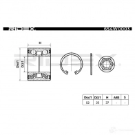 Подшипник ступицы колеса, комплект RIDEX 654w0003 I3DZ 9 1437744655 - Изображение 3