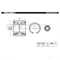 Подшипник ступицы колеса, комплект RIDEX 82LK BGE 1437744057 654w0031 - Изображение 2