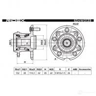 Подшипник ступицы колеса, комплект RIDEX O9PK F 654w0139 1437745285 - Изображение 3