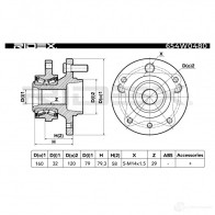 Подшипник ступицы колеса, комплект RIDEX HDXMJ Y 1437744593 654w0480 - Изображение 3