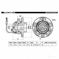 Подшипник ступицы колеса, комплект RIDEX 9MDRH 6 1437745113 654w0060 - Изображение 3