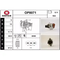 Генератор SNRA OP 8071 Opel Frontera (A) 1 1991 – 1998 OP8071 28X8S5