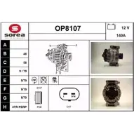 Генератор SNRA OP8107 S8VAEO O P8107 1228717933