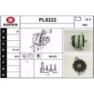 Генератор SNRA 1228720359 PL8222 N0P7Z P L8222