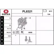 Генератор SNRA PL8 321 AVB4AD2 PL8321 1228720493