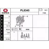 Генератор SNRA PL 8345 FJVLHY 1228720595 PL8345