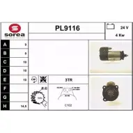 Стартер SNRA P L9116 PL9116 1228721231 VF1MZR