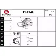 Стартер SNRA PL9138 PL913 8 1228721357 24G05K