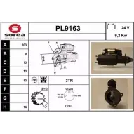 Стартер SNRA PVU67 1228721449 PL9163 PL91 63