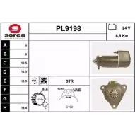 Стартер SNRA PL91 98 PL9198 1228721601 8WGAQ