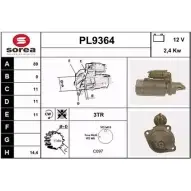 Стартер SNRA PL93 64 PL9364 EGB5FSZ 1228721939