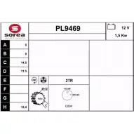 Стартер SNRA P L9469 1228722235 PL9469 ZTPQ7D