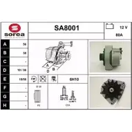 Генератор SNRA SA8 001 1228726503 VZ124B SA8001
