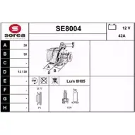 Генератор SNRA SE800 4 DQ3CT85 SE8004 1228726609