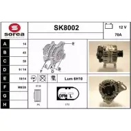 Генератор SNRA PPQFN S K8002 1228726621 SK8002