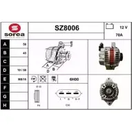 Генератор SNRA SZ8006 1228727203 S Z8006 ECDNK