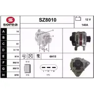 Генератор SNRA Suzuki Grand Vitara (JT, TE, TD) 2 Кроссовер 1.9 DDiS AWD (JT419. TD44. JB419WD. JB419xD) 129 л.с. 2005 – 2015 SZ8010 946B3X4 SZ801 0