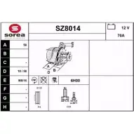Генератор SNRA 8 78B0ZS SZ8014 5X1E6Q9 1228727265