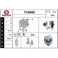 Генератор SNRA TC 8060 SUA165I TC8060 Peugeot Boxer 2 (230L) Фургон 2.8 HDi 4x4 126 л.с. 2000 – 2001