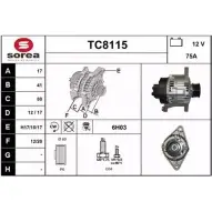 Генератор SNRA Citroen Jumpy 1 (U6U) Минивэн 1.6 79 л.с. 1995 – 2000 TC8 115 TC8115 Z37K1