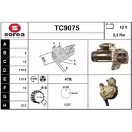 Стартер SNRA H4Y9LI Peugeot 607 1 (9D, U) Седан 2.7 HDi 24V 204 л.с. 2004 – 2011 TC9075 TC907 5