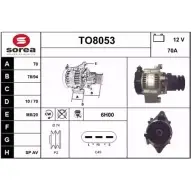 Генератор SNRA Toyota Hiace (H100) 4 Автобус 2.4 D (LxH12) 75 л.с. 1995 – 2001 T O8053 ETCHBQE TO8053
