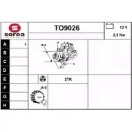 Стартер SNRA 1228731225 TO902 6 Y0L2WA TO9026