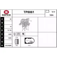 Генератор SNRA 50QU4C 9 TP8061 Citroen Jumper 3 (250) Фургон 2.2 HDi 110 110 л.с. 2011 – 2025 10EYX