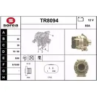 Генератор SNRA PITGPZ TR809 4 Renault Scenic (JA, FA) 1 Минивэн 2.0 16V 140 л.с. 1999 – 2003 TR8094