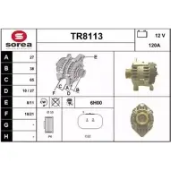 Генератор SNRA TR8113 K325X Renault Megane (BA) 1 Хэтчбек 1.9 dTi (BA1U) 80 л.с. 2001 – 2003 TR81 13