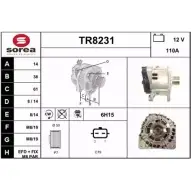 Генератор SNRA 7E2EC8J 1228733207 T R8231 TR8231