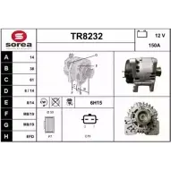 Генератор SNRA Renault Laguna (BT) 3 Хэтчбек 2.0 16V Turbo 170 л.с. 2007 – 2015 TR823 2 LLUZJQ TR8232