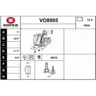 Генератор SNRA VO80 05 1228735319 VO8005 22T5Q
