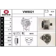 Генератор SNRA 1QUSJ VW 8021 1228735787 VW8021