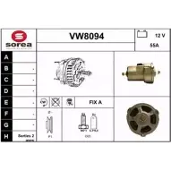Генератор SNRA GIL2FP VW80 94 1228736469 VW8094