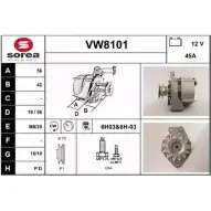 Генератор SNRA 60SM6 1228736529 VW8101 V W8101