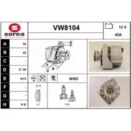 Генератор SNRA VW81 04 VW8104 1228736553 6PY2F