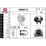 Генератор SNRA VW8113 VW811 3 67ACNNY 1228736587