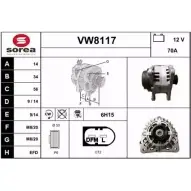 Генератор SNRA VW 8117 1228736599 X48SRI VW8117