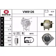 Генератор SNRA Z555 BG VW8126 Volkswagen Transporter (T5) 5 Автобус 2.0 TDI 114 л.с. 2011 – 2015 7N34K8S