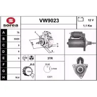 Стартер SNRA 671JO VW9023 VW90 23 Volkswagen Transporter (T4) 4 Грузовик 1.8 67 л.с. 1990 – 1992