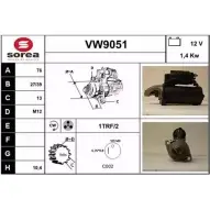 Стартер SNRA VW90 51 V4IYM VW9051 Audi 100 (C4) 4 Универсал 2.6 E Quattro 139 л.с. 1993 – 1994